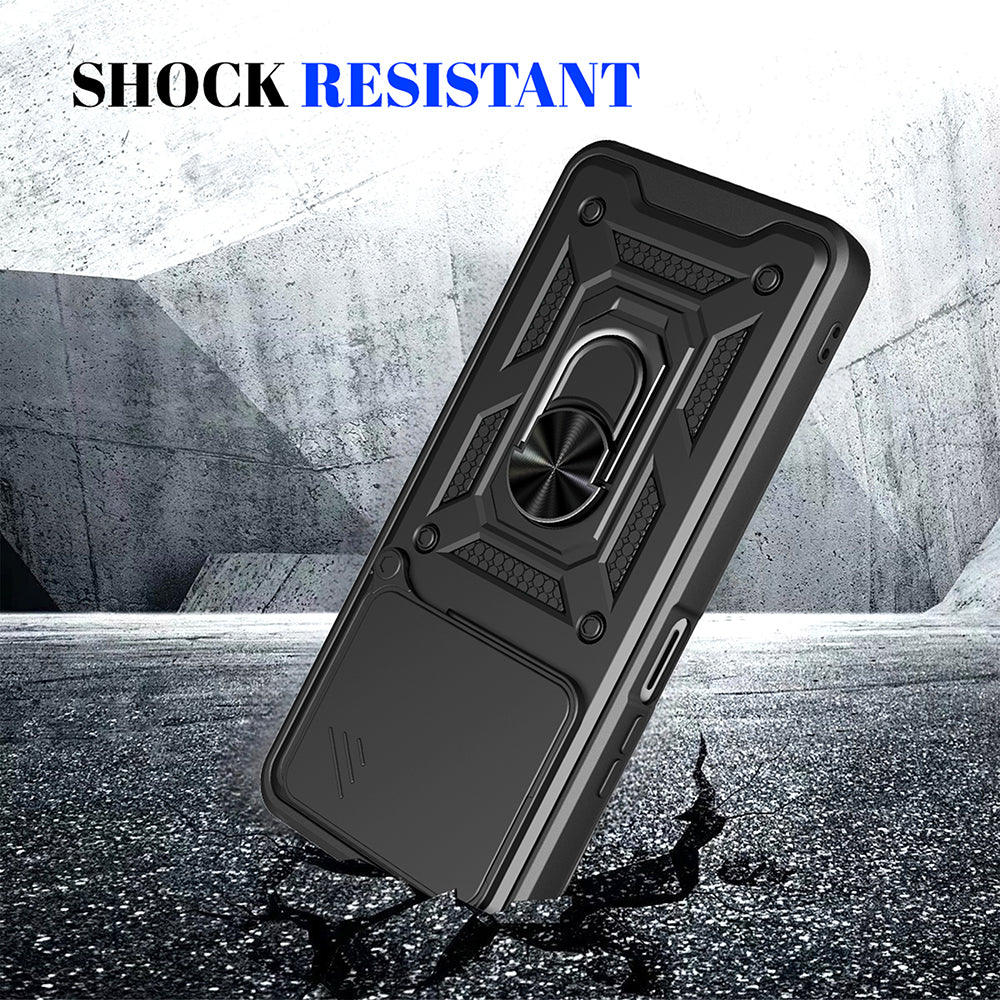 Custodia per Honor X5c Plus, Techsuit, CamShield, Blu