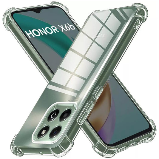 Custodia per Honor X6b, Techsuit, Shockproof Clear, Trasparente