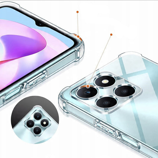 Custodia per Honor X6c, Techsuit, Shockproof Clear, Trasparente