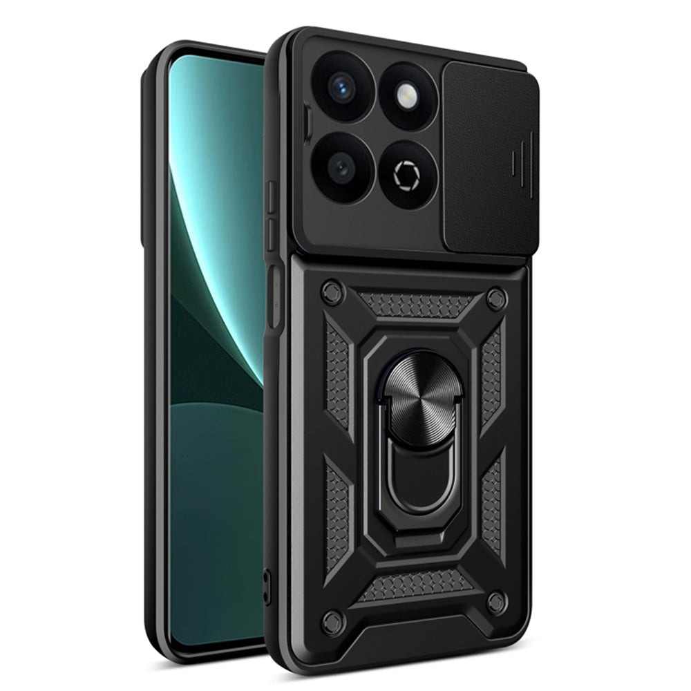 Custodia per Honor X7c / 200 Smart, Techsuit, CamShield, Nera