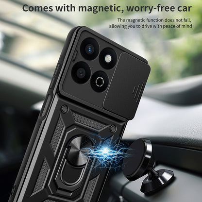 Custodia per Honor X7c / 200 Smart, Techsuit, CamShield, Nera