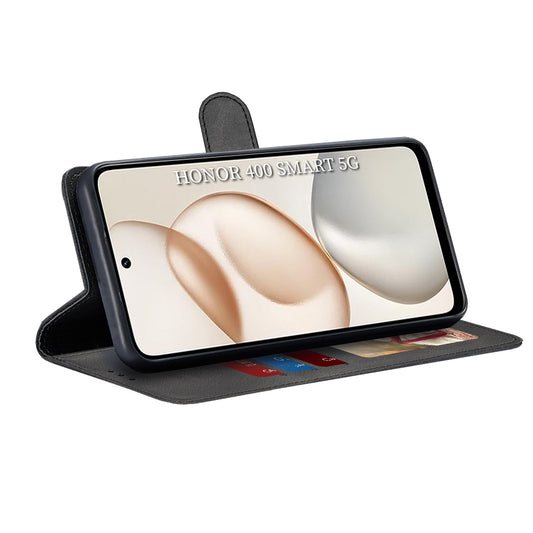Custodia per Honor 400 Smart 4G / X7d 4G, Techsuit, Diary Book, Nera