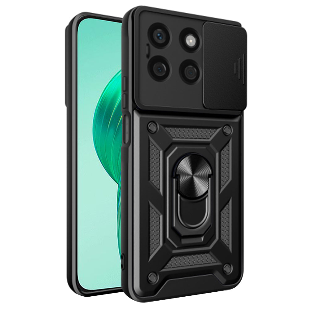 Custodia per Honor X8b, Techsuit, CamShield, Nera