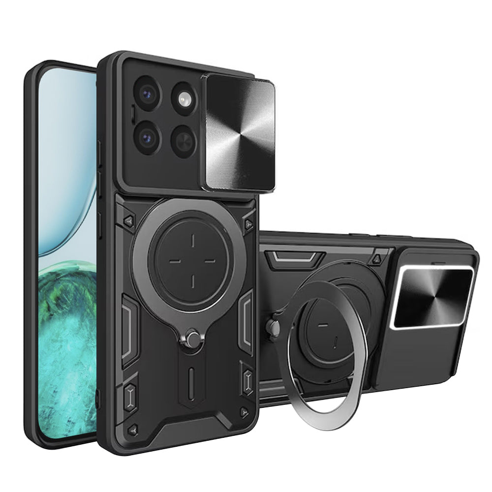 Custodia per Honor X8c, Techsuit, CamGuard Pro, Nera
