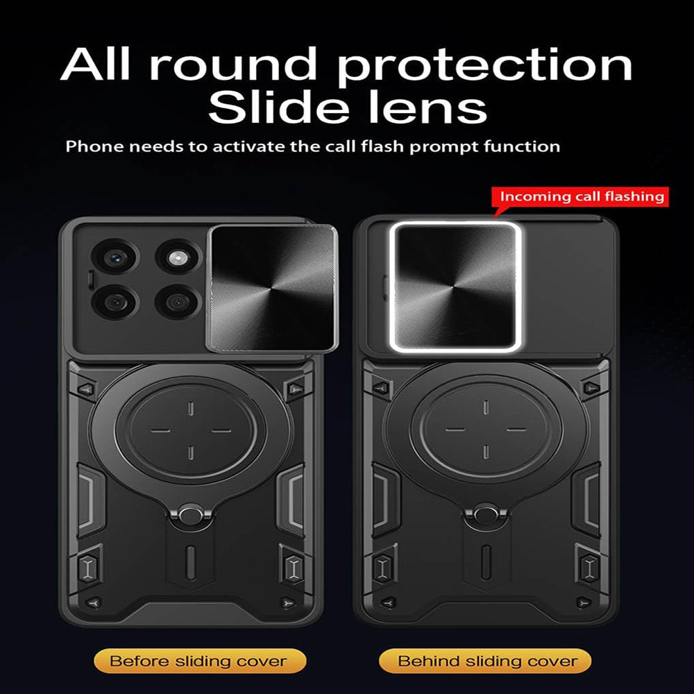 Custodia per Honor X8c, Techsuit, CamGuard Pro, Nera