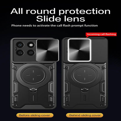 Custodia per Honor X8c, Techsuit, CamGuard Pro, Nera