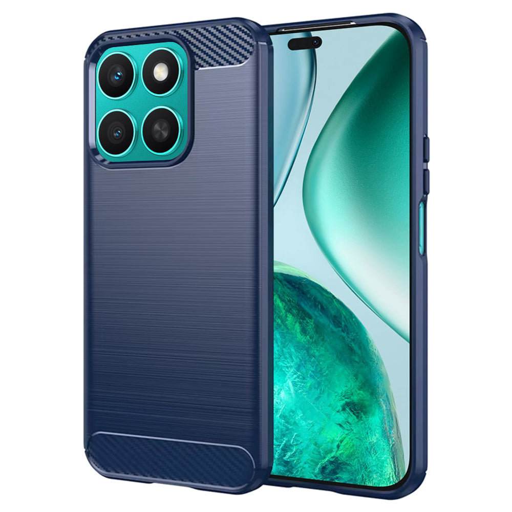 Custodia per Honor X8c, Techsuit, Carbonio, Blu