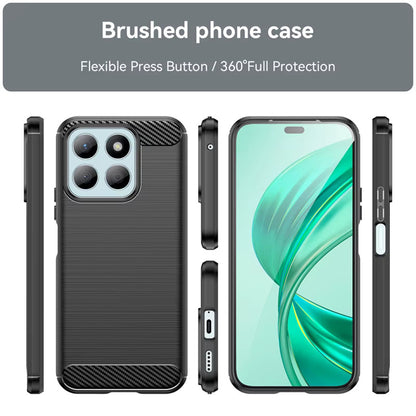 Custodia per Honor X8c, Techsuit, Carbonio, Blu