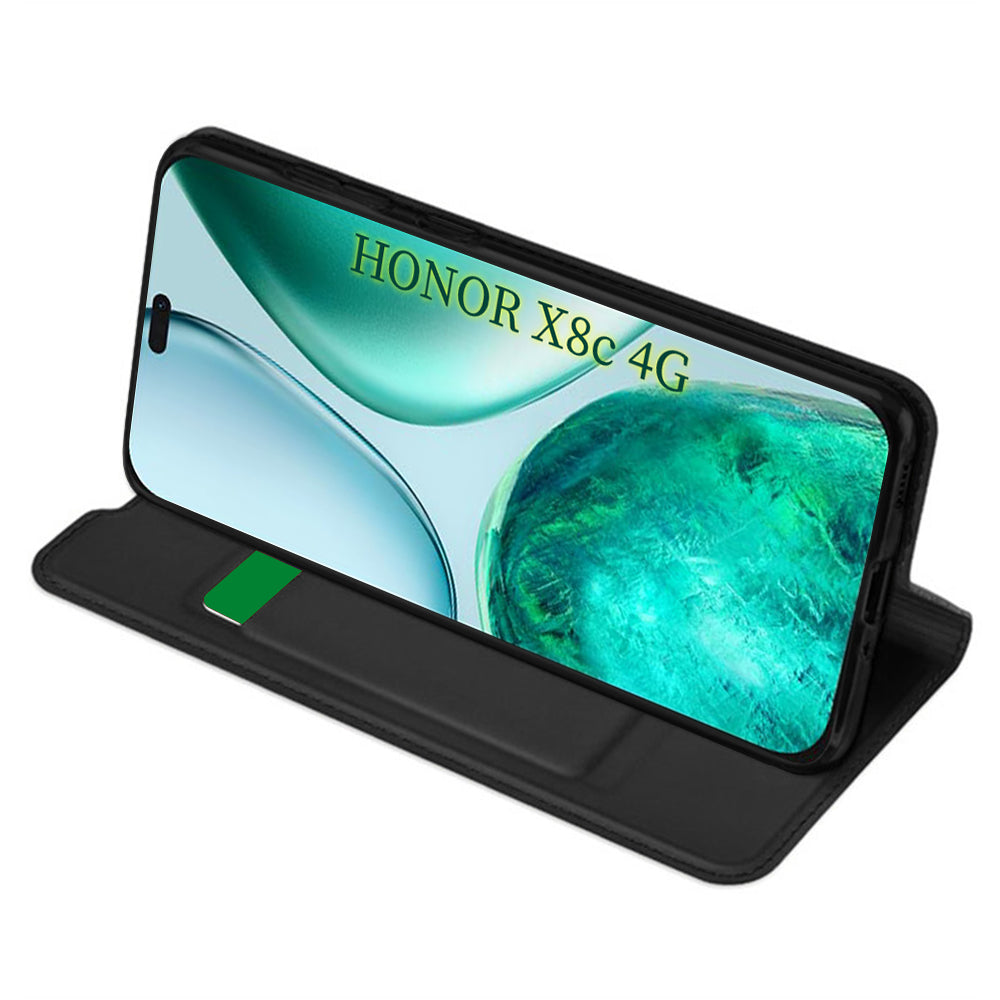 Case for Honor X8c, Techsuit, Magskin Book, Black