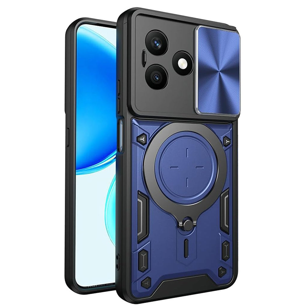 Custodia per Honor X8d, Techsuit, CamGuard Pro, Blu