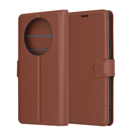 Custodia per Honor X9c / Magic7 Lite, Techsuit, Leather Folio, Marrone