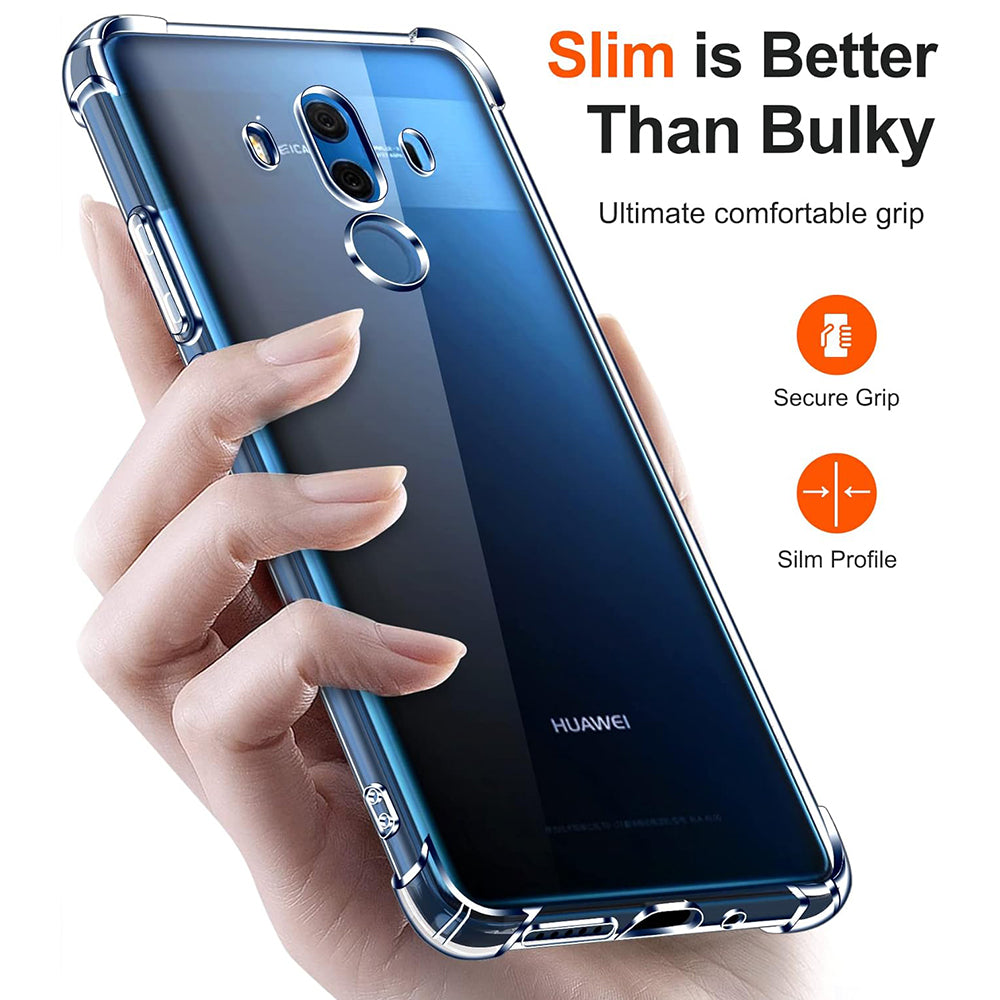 Custodia per Huawei Mate 10 Pro, Techsuit, Shockproof Clear, Trasparente
