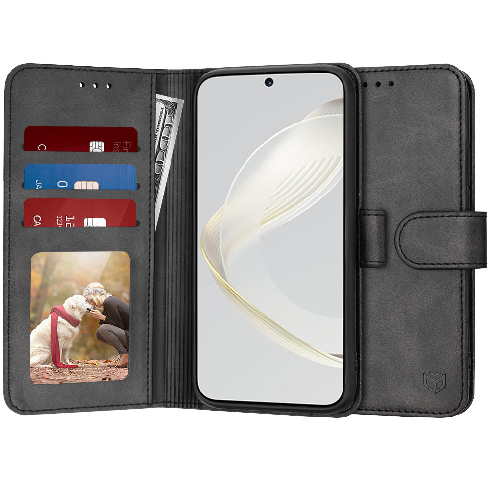 Custodia per Huawei nova 12s / nova 11, Techsuit, Diary Book, Nera