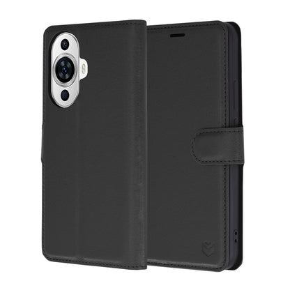 Case for Huawei nova 12s / nova 11, Techsuit, Leather Folio, Black