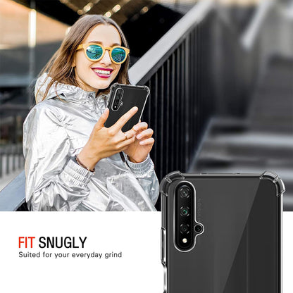 Case for Huawei nova 5T / Honor 20, Techsuit, Shockproof Clear, Transparent