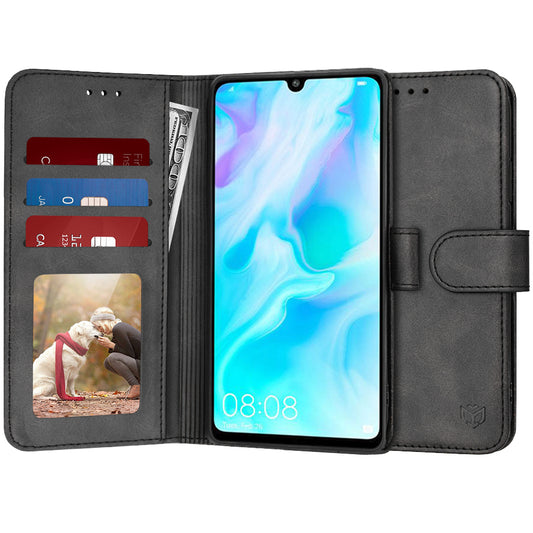 Custodia per Huawei P30 lite New Edition / P30 lite, Techsuit, Diary Book, Nera
