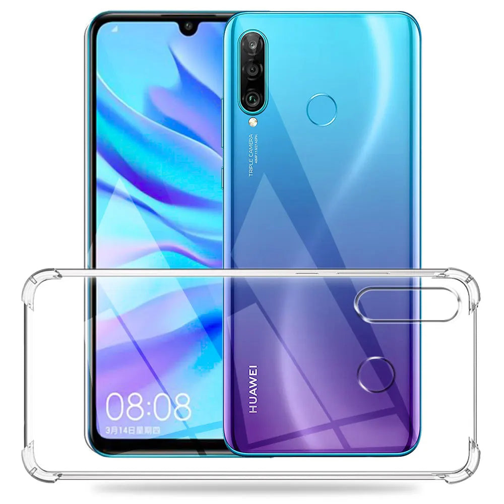 Custodia per Huawei P30 lite New Edition / P30 lite, Techsuit, Shockproof Clear, Trasparente