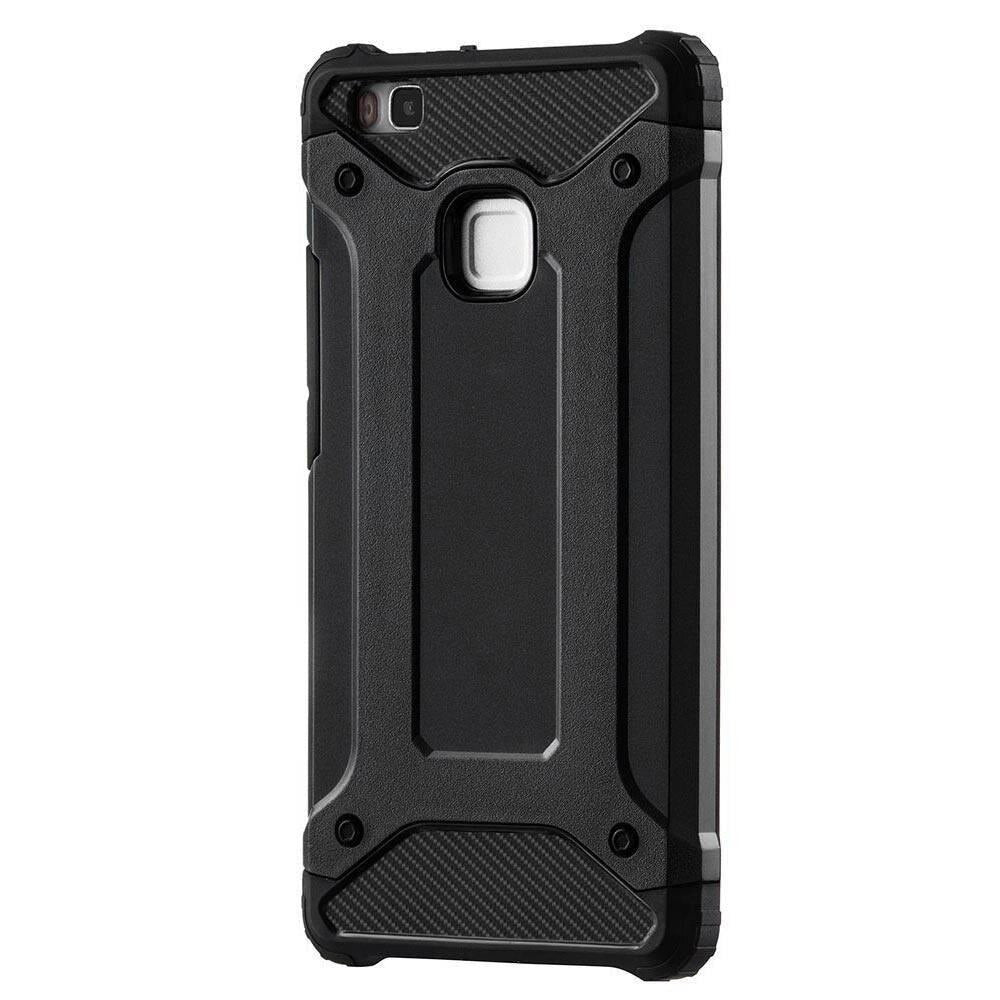 Custodia per Huawei P9 lite (2016), Techsuit, Hybrid Armor, Nera
