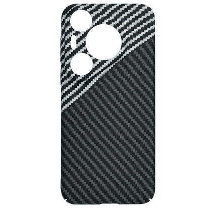 Custodia per Huawei Pura 70 Pro, Techsuit, Carbonite FiberShell, Nero Grigio