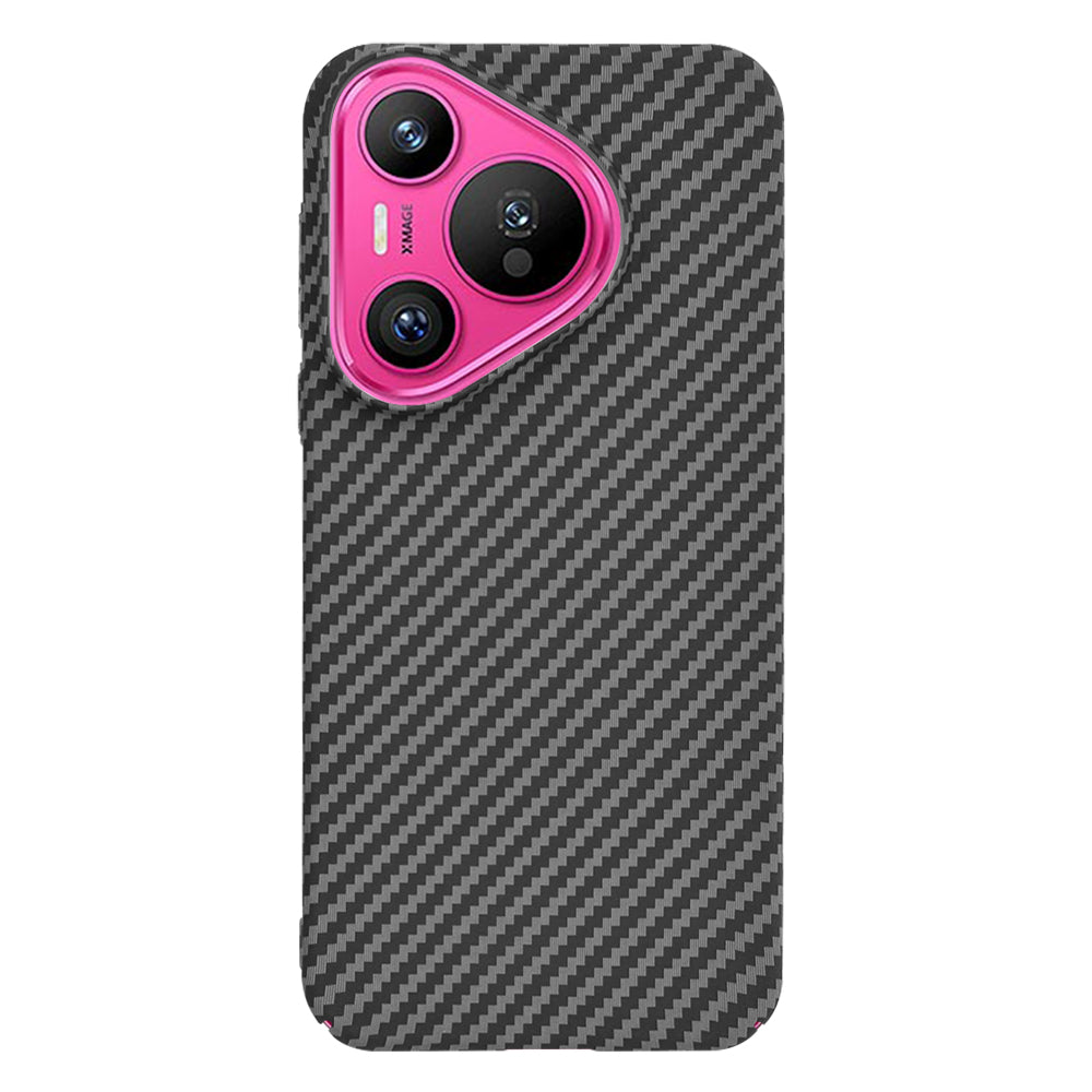 Custodia per Huawei Pura 70, Techsuit, Carbonite FiberShell, Nera