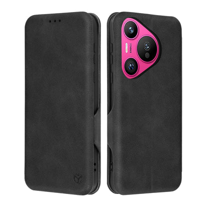 Custodia per Huawei Pura 70, Techsuit, Safe Wallet Plus, Nera