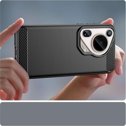 Custodia per Huawei Pura 70 Ultra, Techsuit, Carbonio, Blu