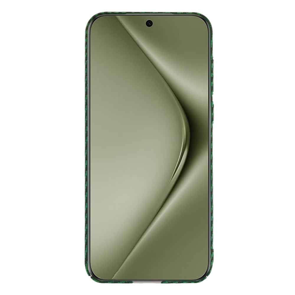Custodia per Huawei Pura 70 Ultra, Techsuit, Carbonite FiberShell, Verde