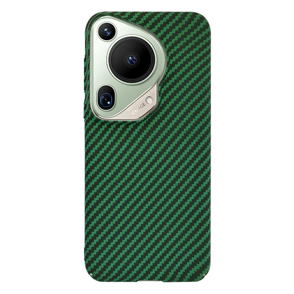 Custodia per Huawei Pura 70 Ultra, Techsuit, Carbonite FiberShell, Verde