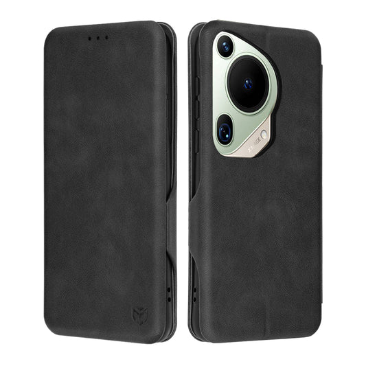 Custodia per Huawei Pura 70 Ultra, Techsuit, Safe Wallet Plus, Nera