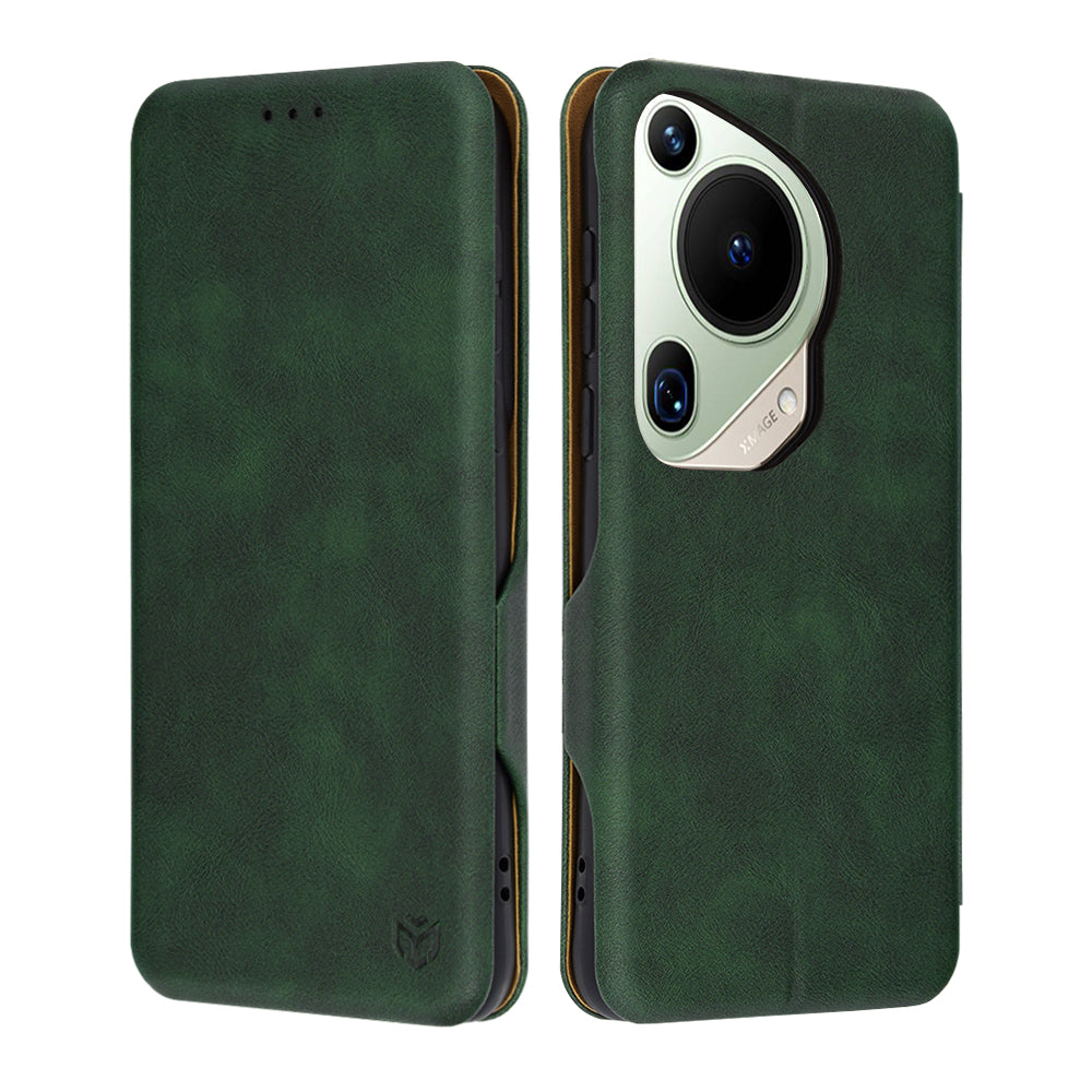 Custodia per Huawei Pura 70 Ultra, Techsuit, Safe Wallet Plus, Verde