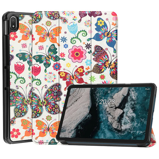 Custodia per Lenovo Idea Tab 11, Techsuit, FoldPro Butterfly, Multicolore