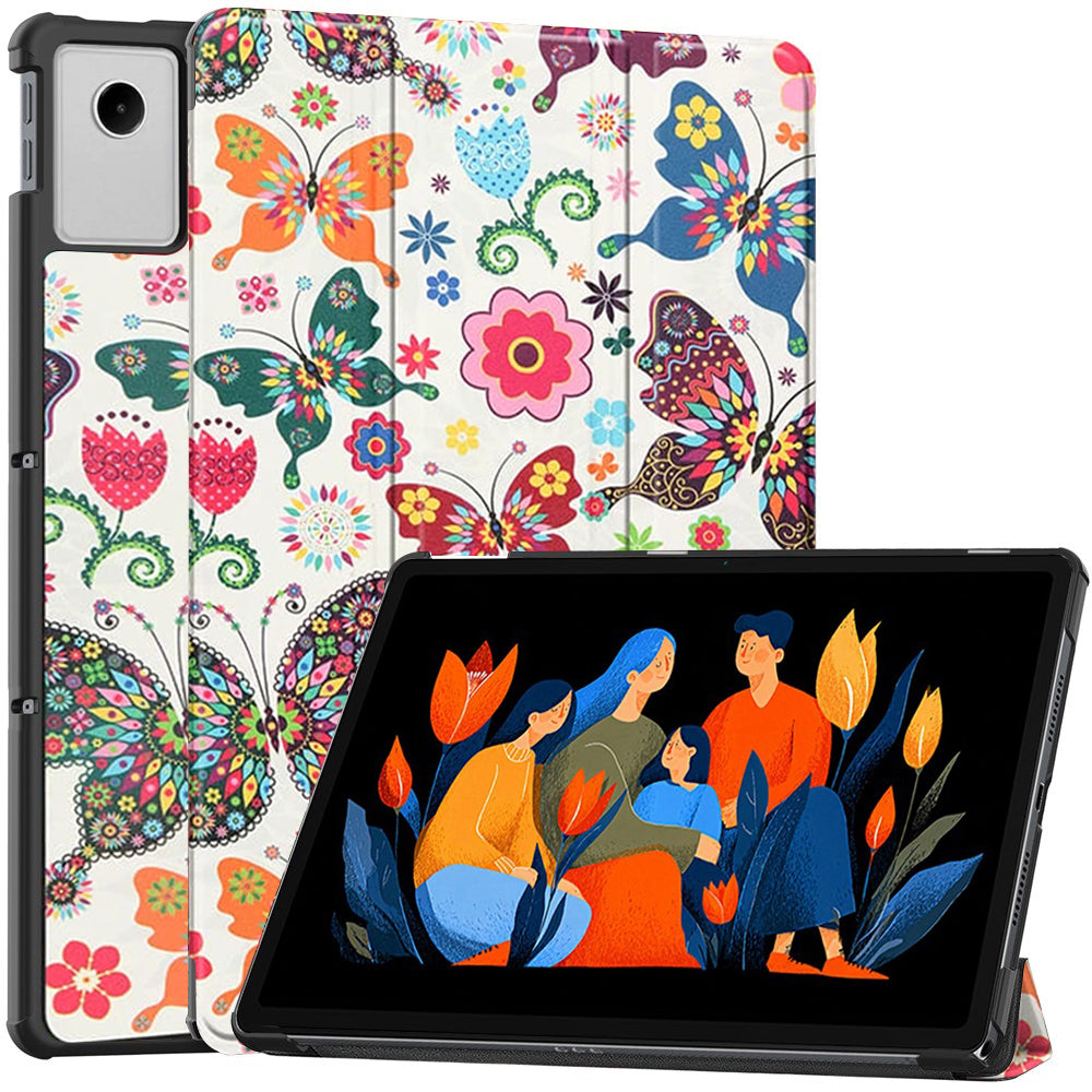Case for Lenovo Idea Tab Plus, Techsuit, FoldPro Butterfly, Multicolor