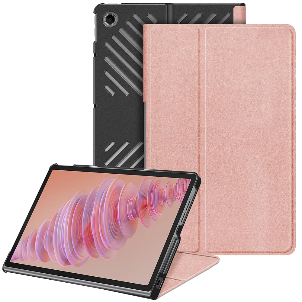 Custodia per Lenovo Tab Plus, Techsuit, FoldPro, Rosa