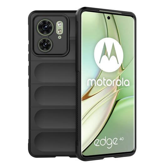 Custodia per Motorola Edge (2023) / Edge 40, Techsuit, Magic Shield, Nera