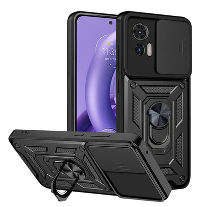 Custodia per Motorola Edge 30 Neo, Techsuit, CamShield, Nera