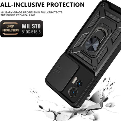 Custodia per Motorola Edge 30 Neo, Techsuit, CamShield, Nera