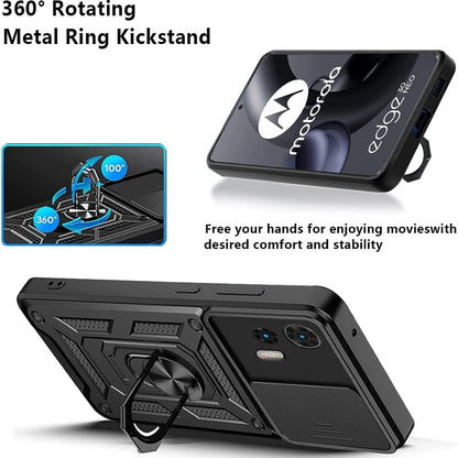 Custodia per Motorola Edge 30 Neo, Techsuit, CamShield, Nera