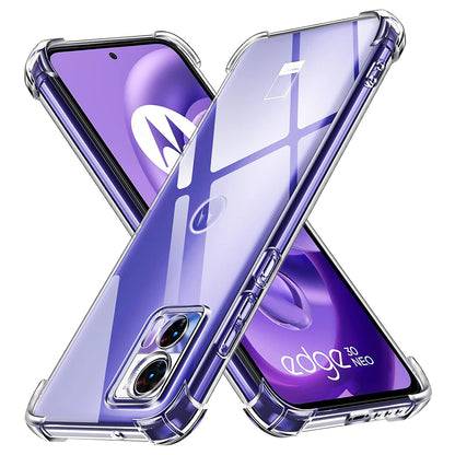 Custodia per Motorola Edge 30 Neo, Techsuit, Shockproof Clear, Trasparente