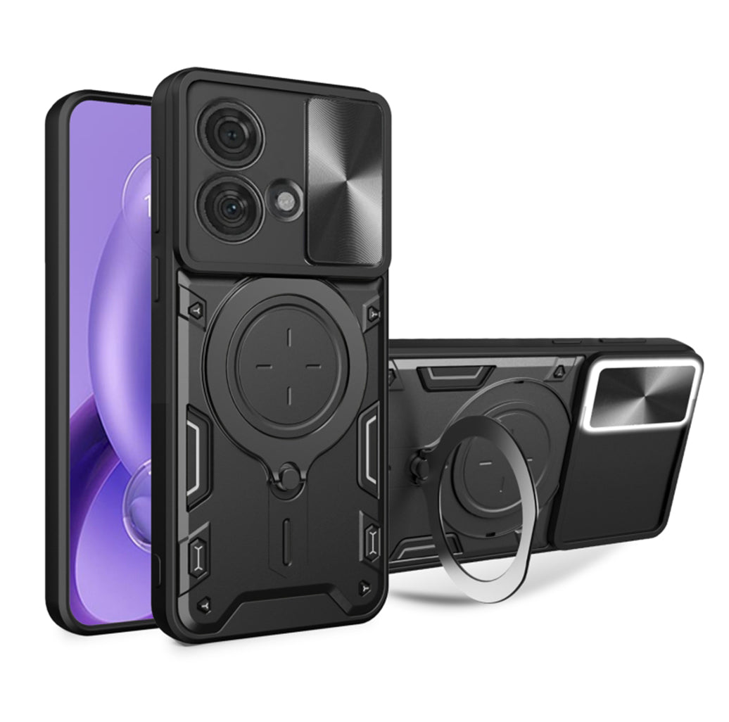 Custodia per Motorola Edge 40 Neo, Techsuit, CamGuard Pro, Nera