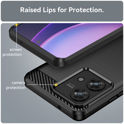 Custodia per Motorola Edge 40 Neo, Techsuit, Carbonio, Nera
