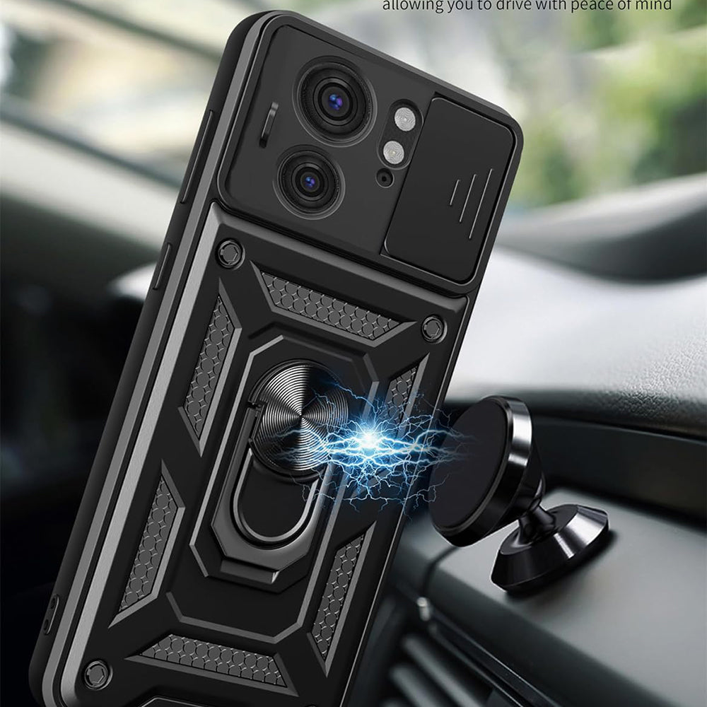 Custodia per Motorola Edge 40, Techsuit, CamShield, Nera