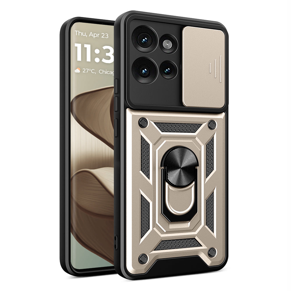 Case for Motorola Edge 50 Fusion, Techsuit, CamShield, Gold