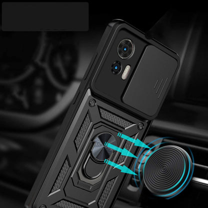 Custodia per Motorola Edge 50 Fusion, Techsuit, CamShield, Nera