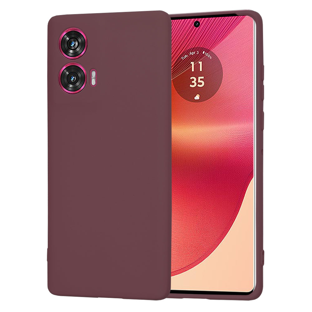 Case for Motorola Edge 50 Fusion, Techsuit, SoftFlex, Burgundy