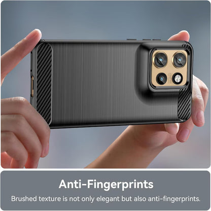 Custodia per Motorola Edge 50 Neo, Techsuit, Carbonio, Nera
