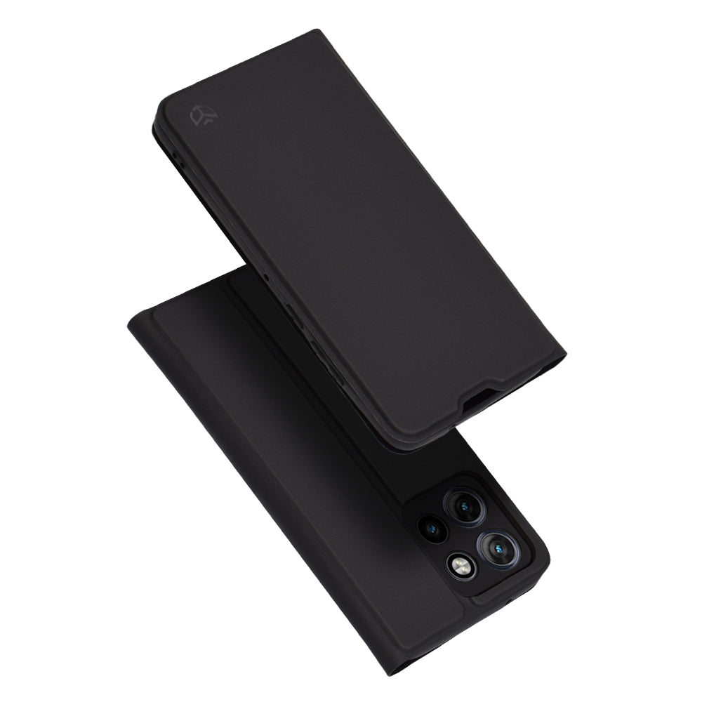 Custodia per Motorola Edge 50 Neo, Techsuit, Magskin Book, Nera