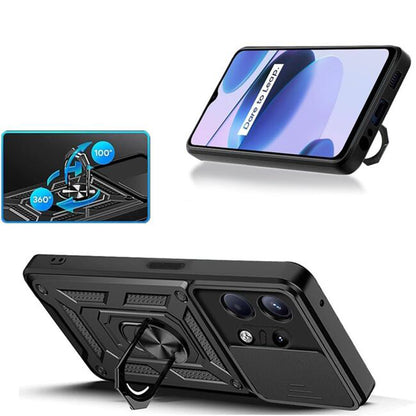 Custodia per Motorola Edge 50 Pro, Techsuit, CamShield, Nera