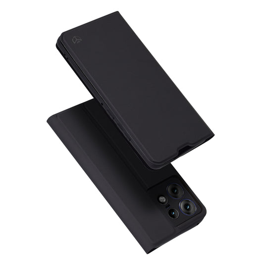 Custodia per Motorola Edge 50 Pro, Techsuit, Magskin Book, Nera