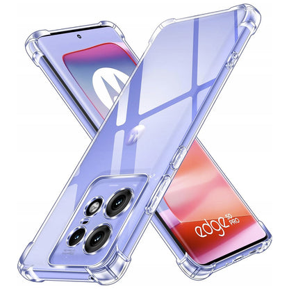 Custodia per Motorola Edge 50 Pro, Techsuit, Shockproof Clear, Trasparente