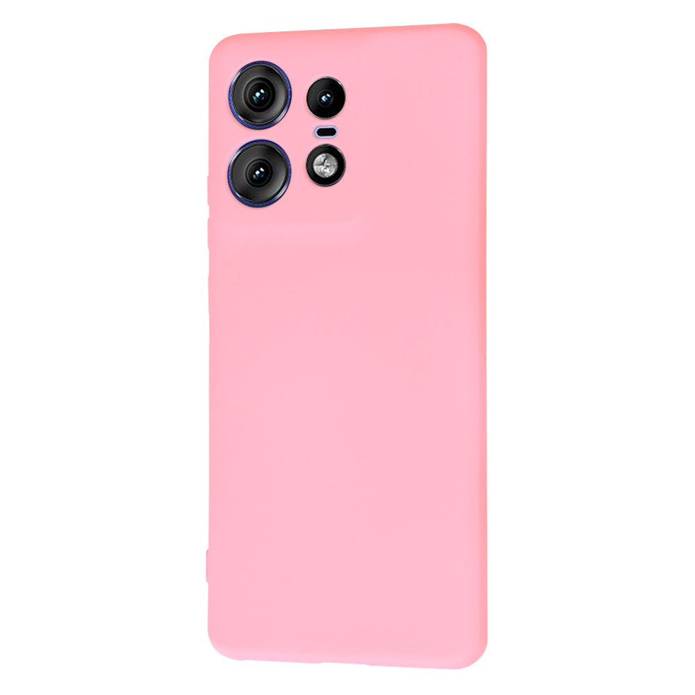 Custodia per Motorola Edge 50 Pro, Techsuit, SoftFlex, Rosa Chiaro